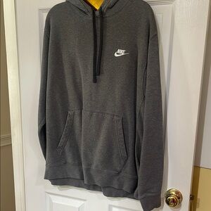 Nike Gray Sweatshirt Hoodie with Swoosh Logo